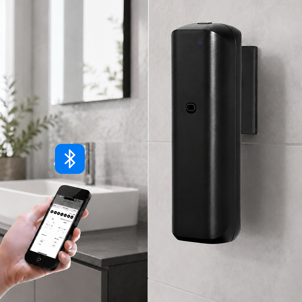 Home Fragrance Items - Wall Mounted Waterless Scent Diffuser Bluetooth
