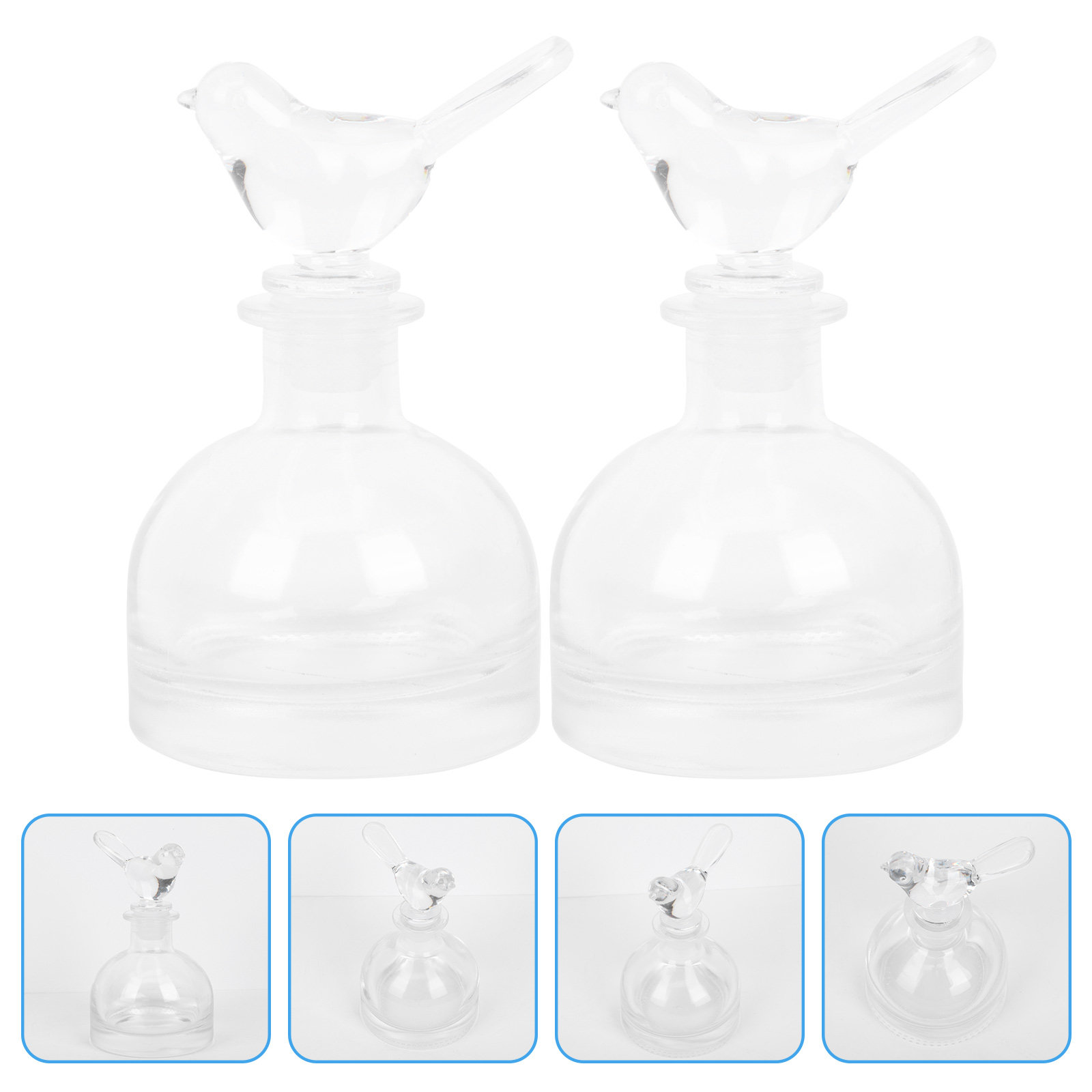 2Pcs Glass Perfume Bottles Pre - đánh giá và giá Home Fragrance Usa
