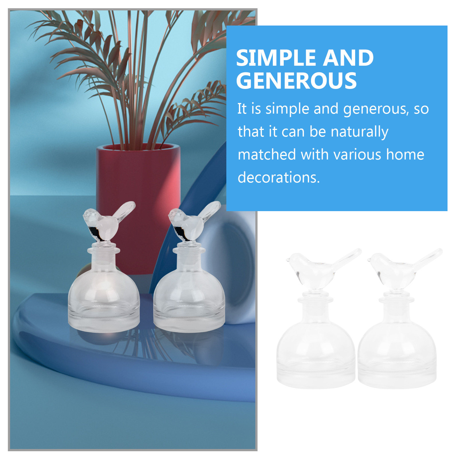 2Pcs Glass Perfume Bottles Pre - đánh giá và giá Home Fragrance Usa