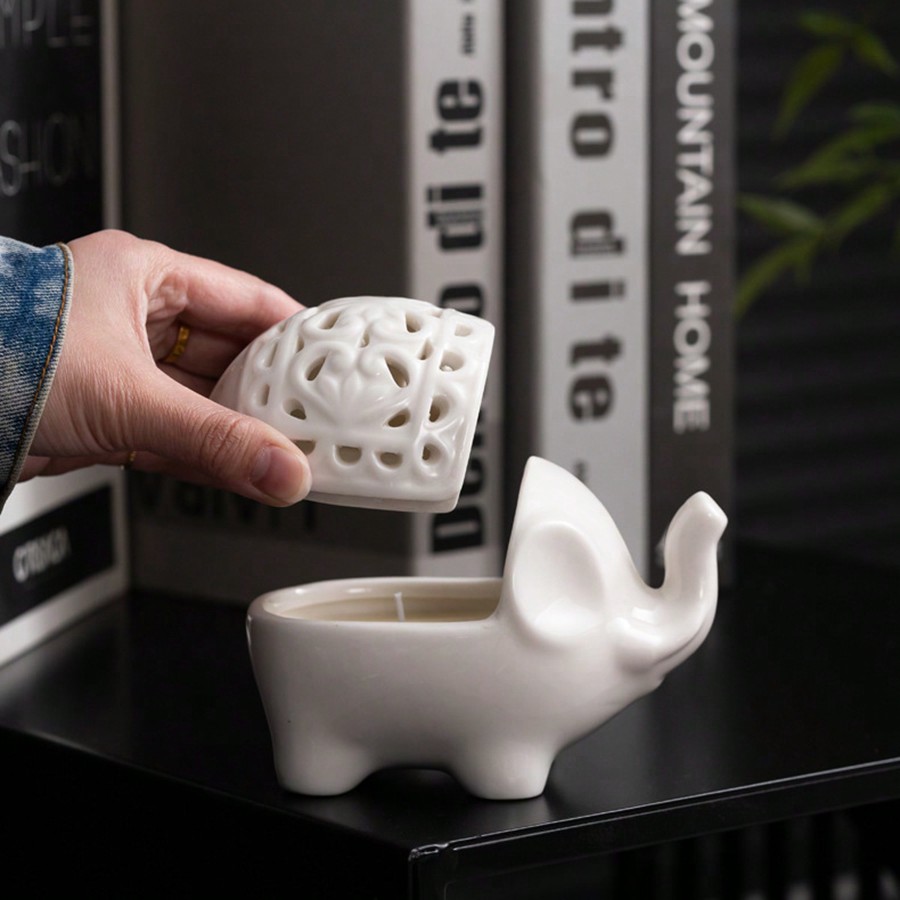 Cute Elephant Ceramic Aroma Bu - đánh giá và giá Wax Melt Burner