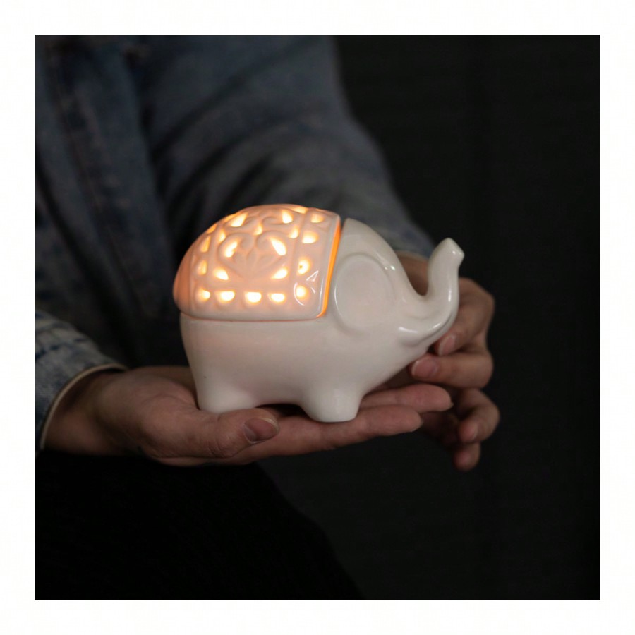 Cute Elephant Ceramic Aroma Bu - đánh giá và giá Wax Melt Burner