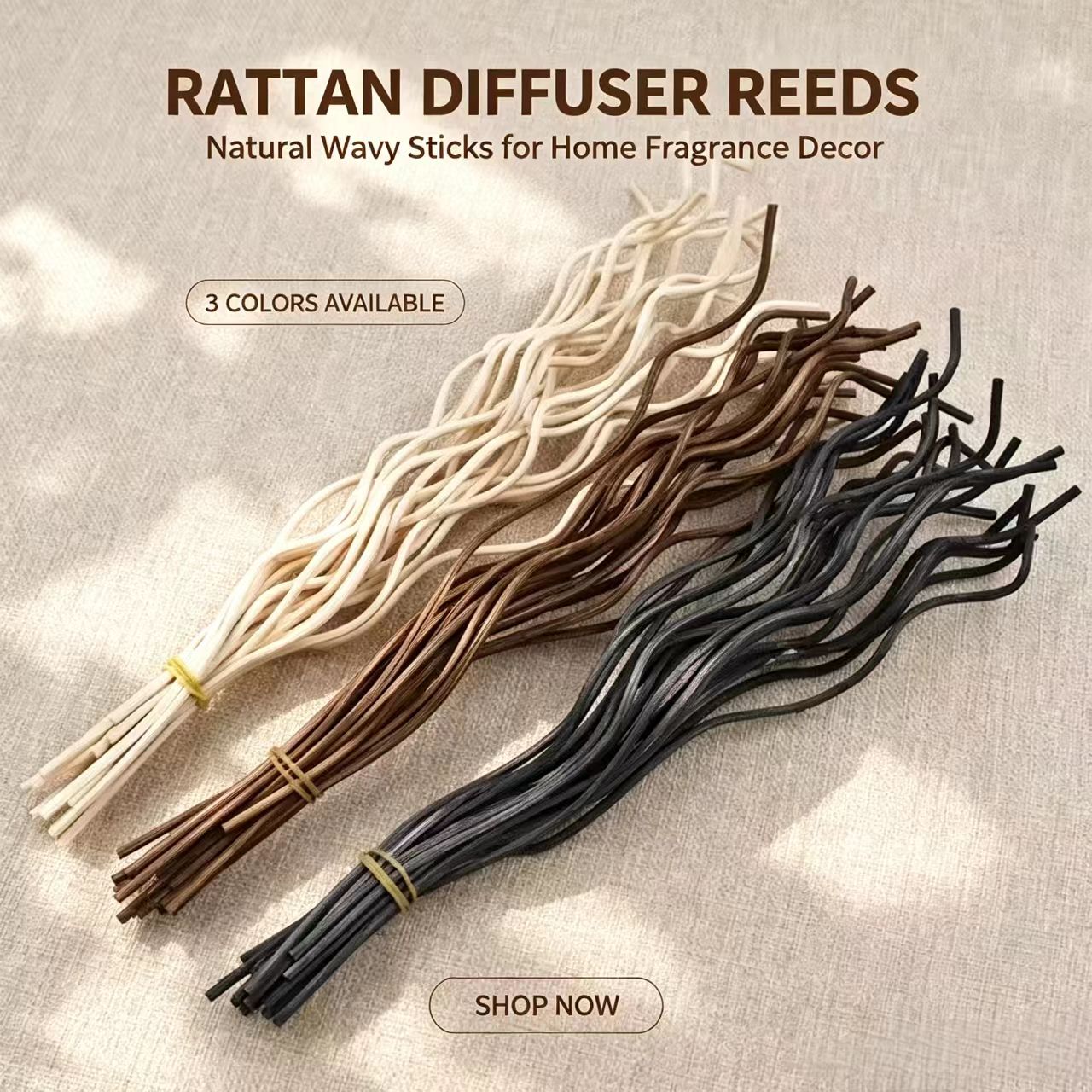 20Pcs Long Wavy Rattan Reed Di - đánh giá và giá Home Fragrance Items
