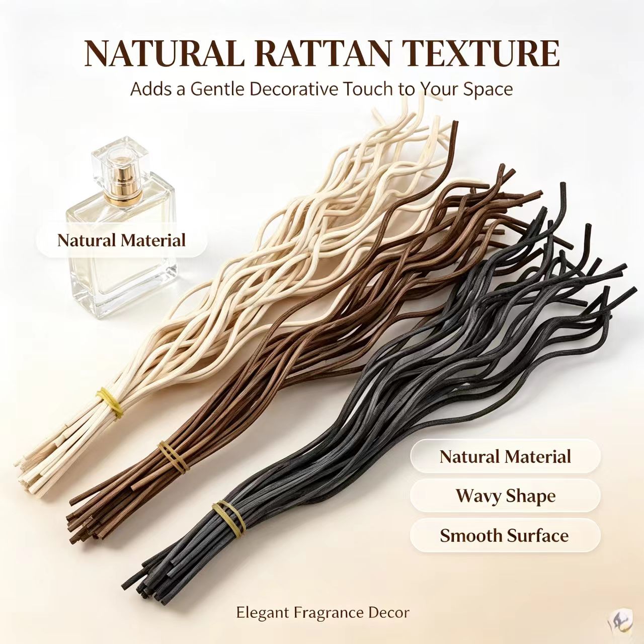 20Pcs Long Wavy Rattan Reed Di - đánh giá và giá Home Fragrance Items