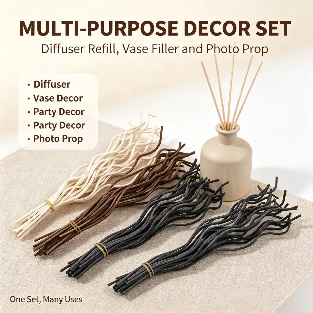 20Pcs Long Wavy Rattan Reed Di - đánh giá và giá Home Fragrance Items