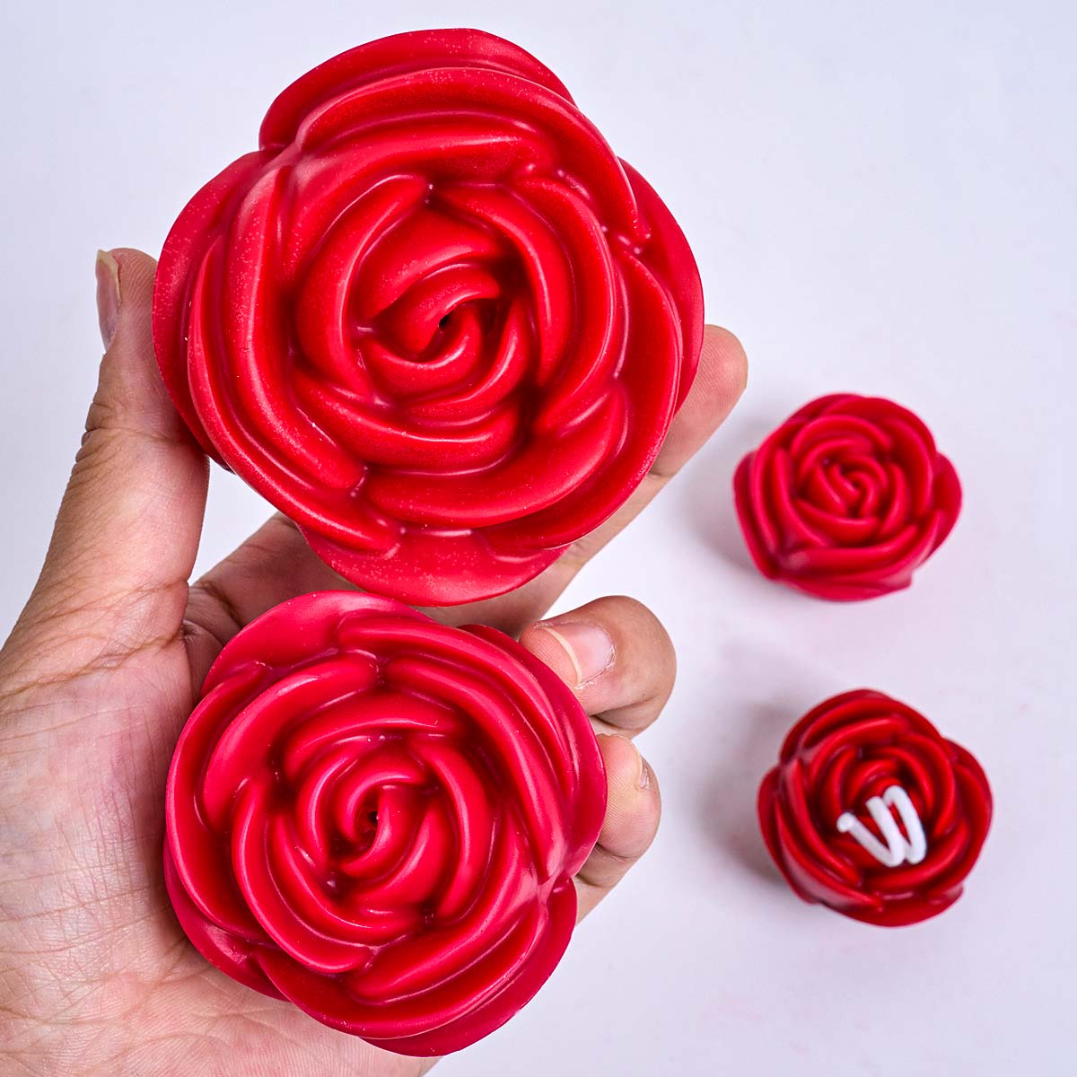 3D Flower Shape Silicone Candl - đánh giá và giá Home Fragrance Rose