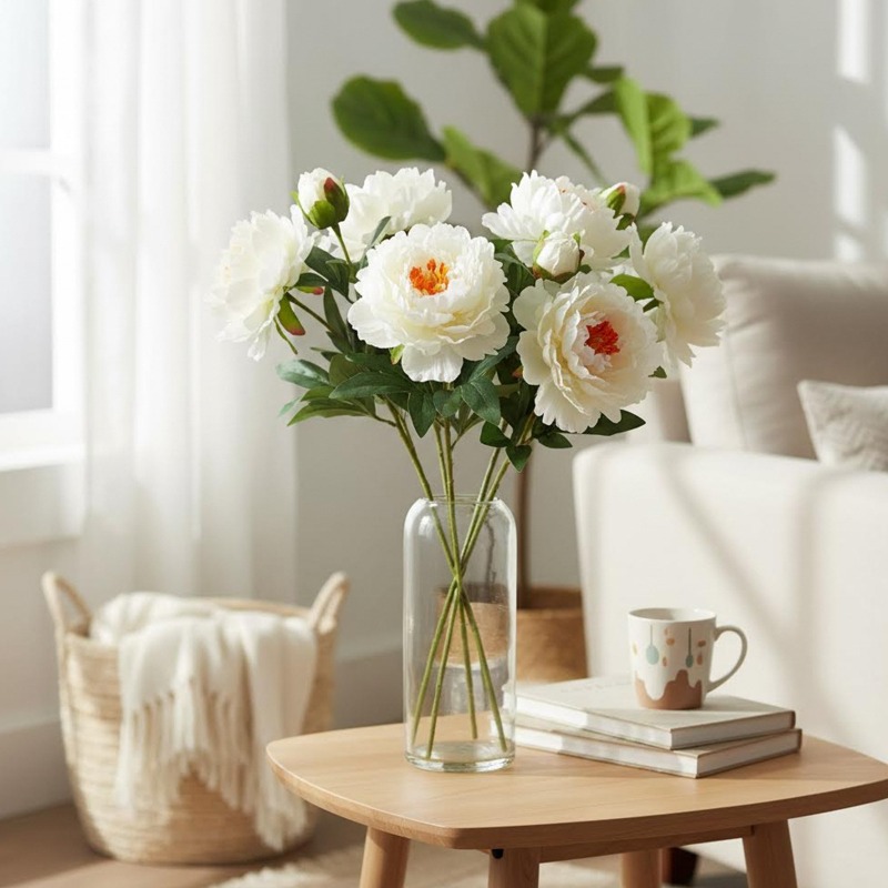 4 pieces of simulated peonies, - đánh giá và giá Home Fragrance Edg