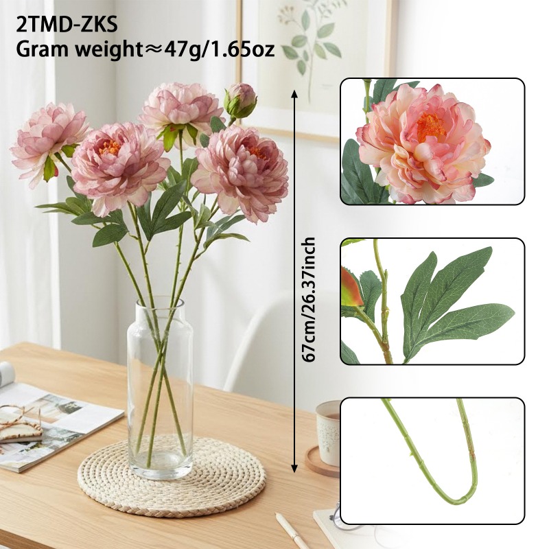 4 pieces of simulated peonies, - đánh giá và giá Home Fragrance Edg
