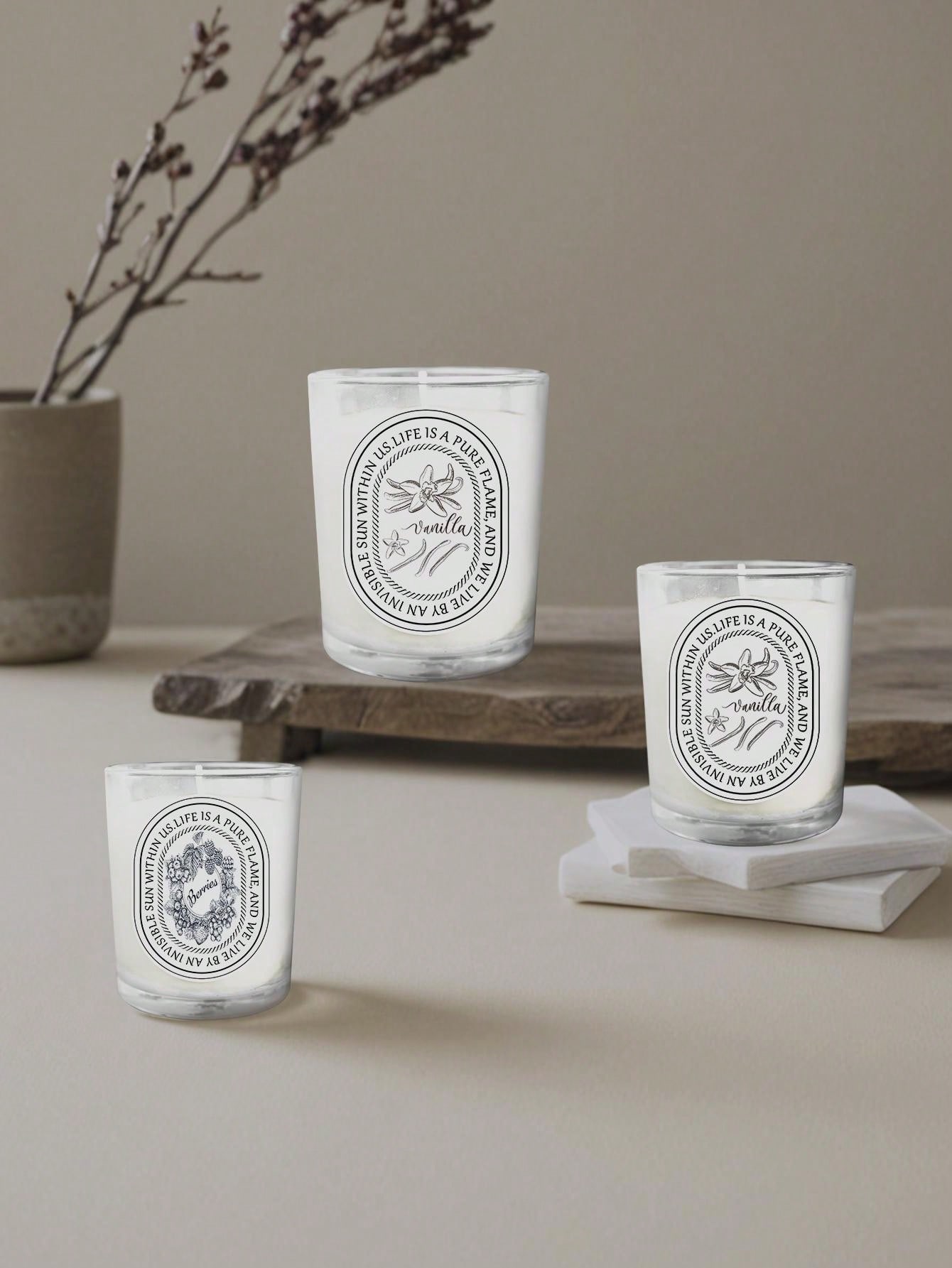 Vanilla, Lavender, Rose Glass  - đánh giá và giá Home Fragrance Rose