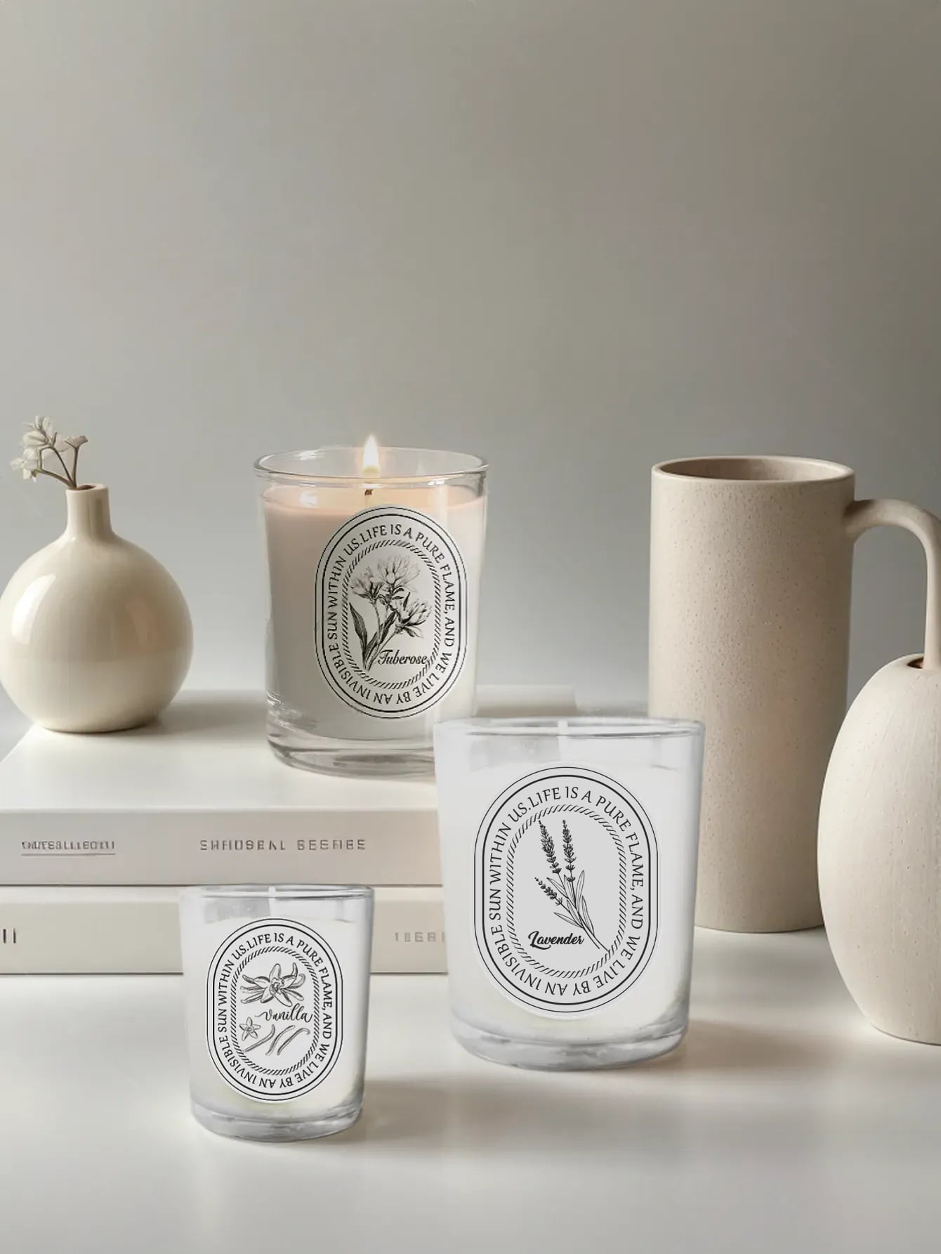 Vanilla, Lavender, Rose Glass  - đánh giá và giá Home Fragrance Rose